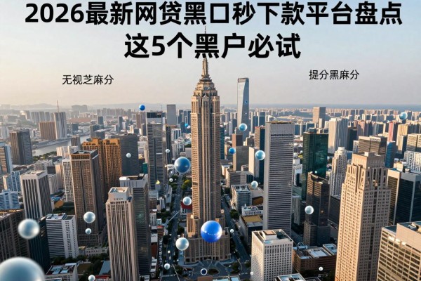 无视芝麻分！2026最新网贷黑口秒下款平台盘点，这5个黑户必试
