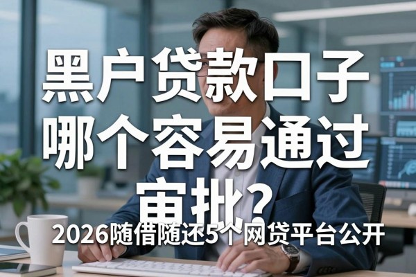 黑户贷款口子哪个容易通过审批？2026随借随还5个网贷平台公开