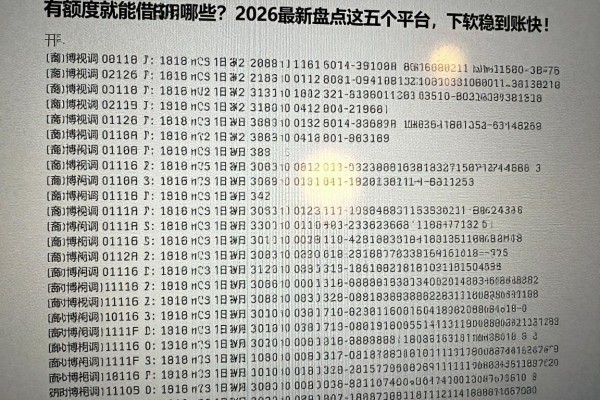 有额度就能借的有哪些？2026最新盘点这五个平台，下款稳到账快！