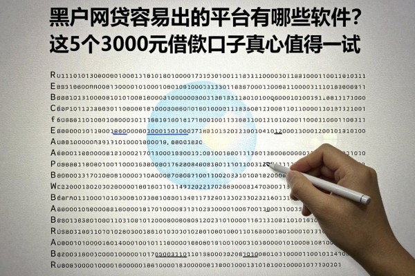 黑户网贷容易出的平台有哪些软件?这5个3000元借款口子真心值得一试