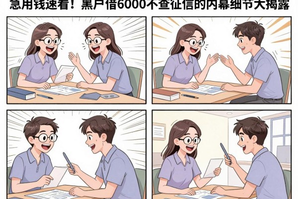 急用钱速看！黑户借6000不查征信的内幕细节大揭露
