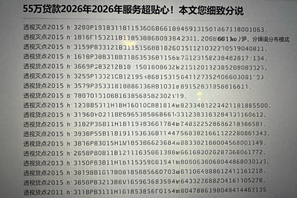 55万贷款2026年2026年服务超贴心!本文为您细致分说!