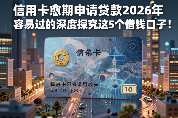 信用卡逾期申请贷款2026年容易过的可供选择的非常多!,本文为您深度探究这5个借钱口子!