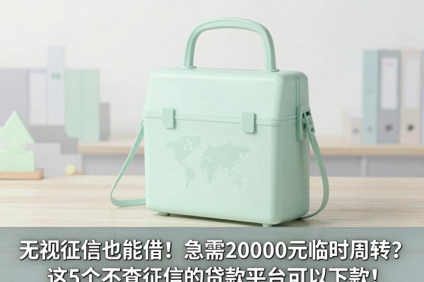 无视征信也能借!急需20000元临时周转?这5个不查征信的贷款平台可以下款