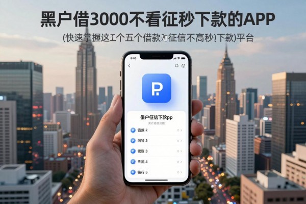 黑户借3000不看征信秒下款的app，2026快速掌握这五个借款3000对征信要求不高秒下的平台