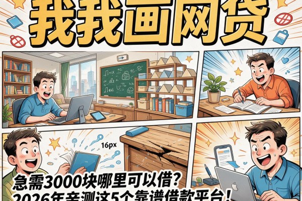 急需3000块哪里可以借?2026年亲测这5个靠谱借款平台!
