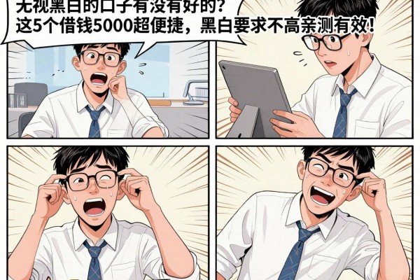 无视黑白的口子有没有好的？这5个借钱5000超便捷，黑白要求不高亲测有效！