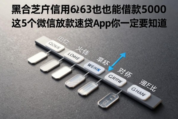 适合黑户芝麻信用630也能借款5000,这5个微信放款速贷App你一定要知道