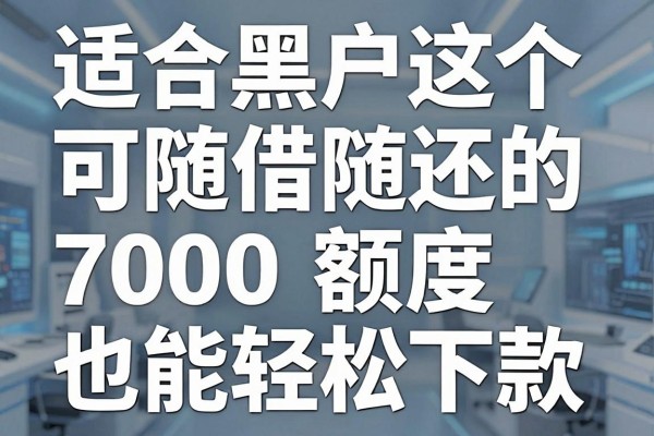 适合黑户这5个可随借随还的贷款平台，7000额度也能轻松下款