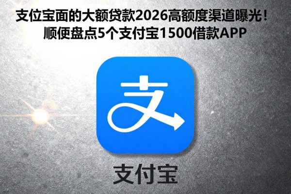 支付宝里面的大额贷款2026高额度渠道曝光!顺便盘点5个支付宝1500借款APP