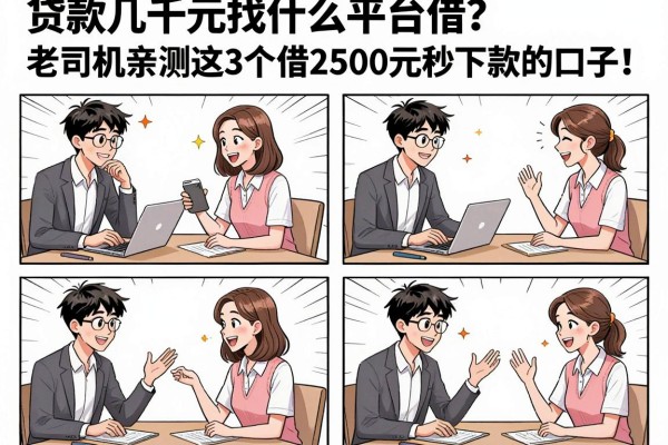贷款几千元找什么平台借?老司机亲测这3个借2500元秒下款的口子!