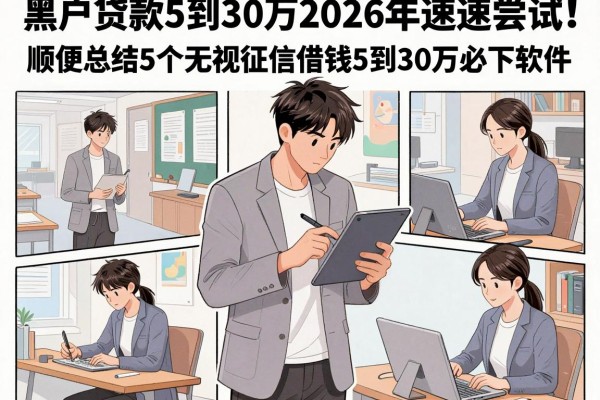 黑户贷款5到30万2026年速速尝试!顺便总结5个无视征信借钱5到30万必下软件