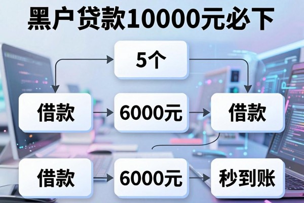 黑户贷款10000元必下,这5个借款6000元秒到账的app流程清晰很省心