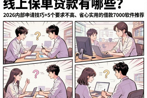 线上保单贷款有哪些?2026内部申请技巧+5个要求不高、省心实用的借款7000软件推荐