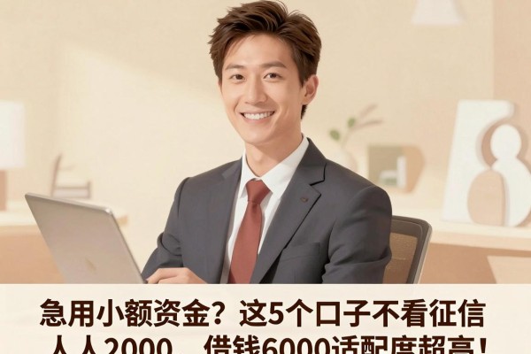 急用小额资金？这5个口子不看征信人人2000，借钱6000适配度超高！