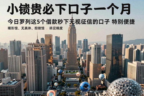 小额贷款必下口子一个月,今日罗列这5个借款秒下无视征信的口子特别便捷