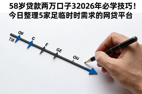 58岁贷款两万的口子2026年必学技巧！今日整理5家满足临时用钱需求的网贷平台