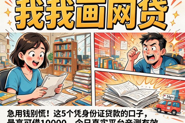 急用钱别慌!这5个凭身份证贷款的口子,最高可借10000,今日真实平台亲测有效