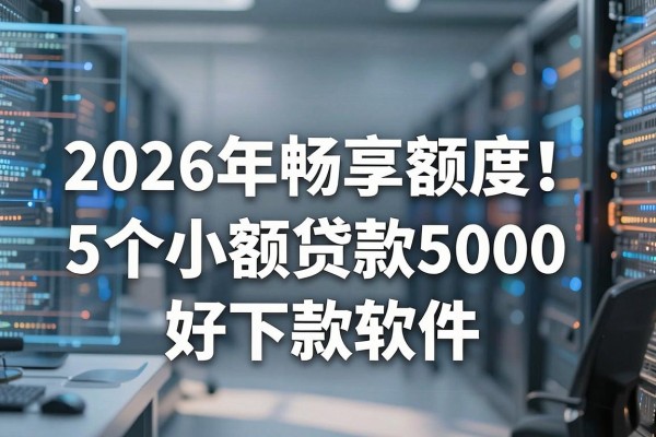 小额借款的特征2026年畅享额度!今日解析这5个小额贷款5000好下款软件