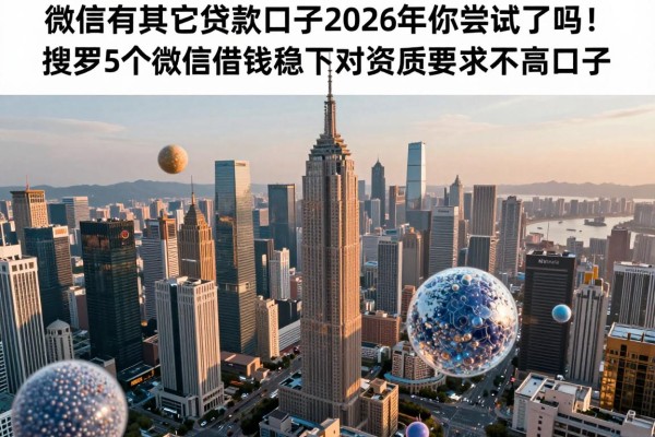 微信有其它贷款口子2026年你尝试了吗!搜罗5个微信借钱稳下对资质要求不高口子