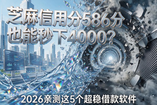 芝麻信用分586分也能秒下4000?2026亲测这5个超稳借款软件