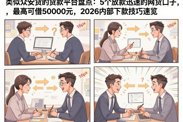 类似众安贷的贷款平台盘点：5个放款迅速的网贷口子，最高可借50000元，2026内部下款技巧速览