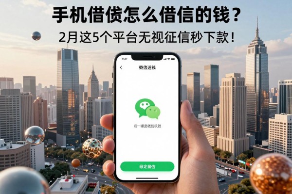 手机借钱怎么借微信的钱?2月这5个平台无视征信秒下款!