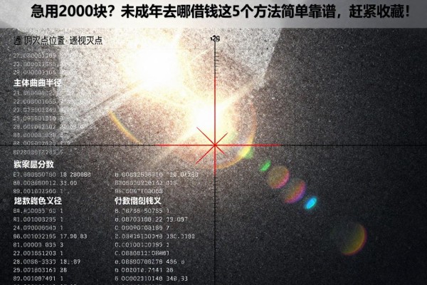 急用2000块？未成年去哪借钱这5个方法简单靠谱，赶紧收藏！