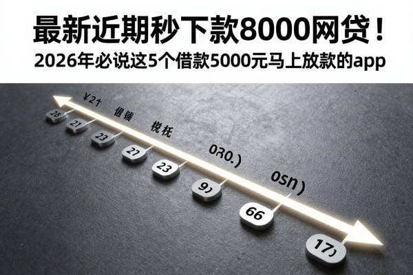 最新近期秒下款8000网贷!2026年必说这5个借款5000元马上放款的app