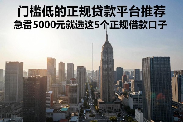 门槛低的正规贷款平台推荐,急需5000元就选这5个正规借款口子