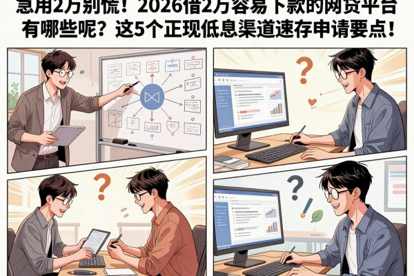 急用2万别慌!2026借2万容易下款的网贷平台有哪些呢?这5个正规低息渠道速存申请要点