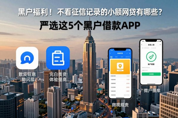 黑户福利！不看征信记录的小额网贷有哪些？严选这5个黑户借款APP