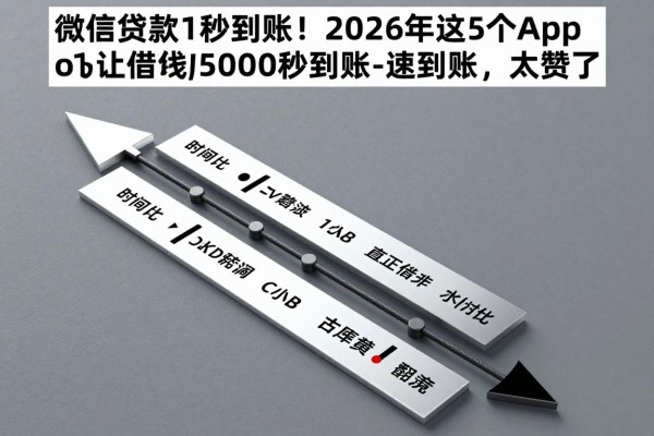 微信贷款1秒到账！2026年这5个App让你借款35000秒速到账，太赞了