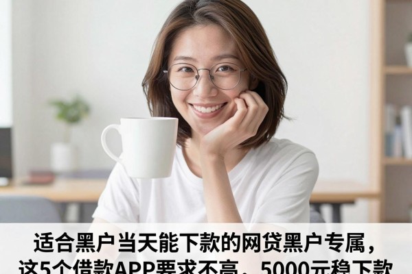 适合黑户当天能下款的网贷黑户专属，这5个借款APP要求不高，5000元稳下款