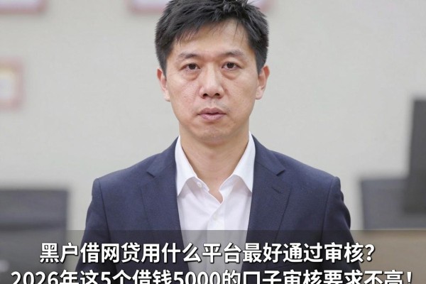 黑户借网贷用什么平台最好通过审核?2026年这5个借钱5000的口子审核要求不高!