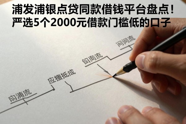 浦发浦银点贷同款借钱平台盘点!严选5个2000元借款门槛低的口子