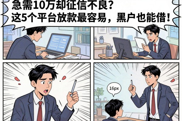 急需10万却征信不良?这5个平台放款最容易,黑户也能借!