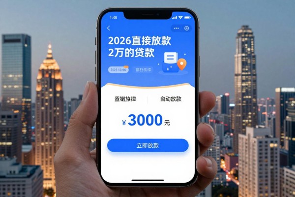 无需审核直接放款2万的贷款，2026年火速查阅这几家借款对资质要求不高3000自动放款的app
