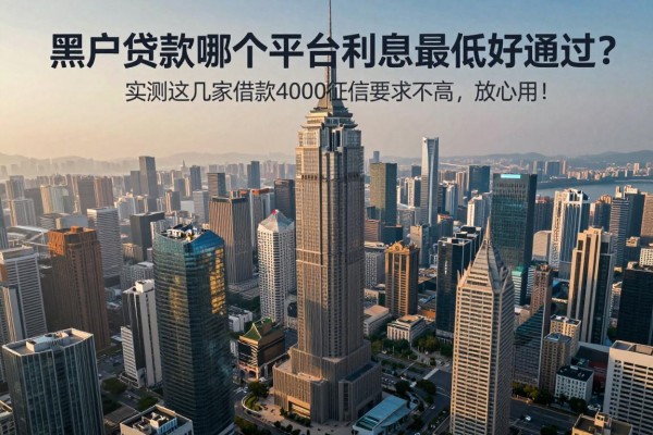 黑户贷款哪个平台利息最低好通过？实测这几家借款4000征信要求不高，放心用！