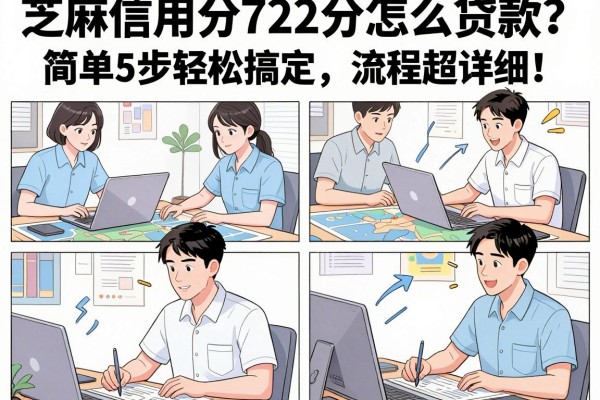 芝麻信用分722分怎么贷款?简单5步轻松搞定,流程超详细!