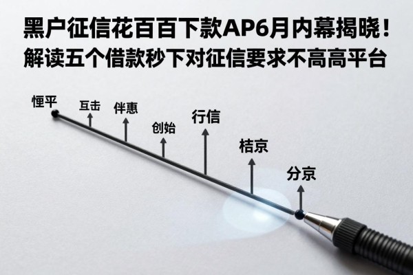 黑户征信花百分百下款APP6月内幕揭晓!解读五个借款秒下对征信要求不高的平台