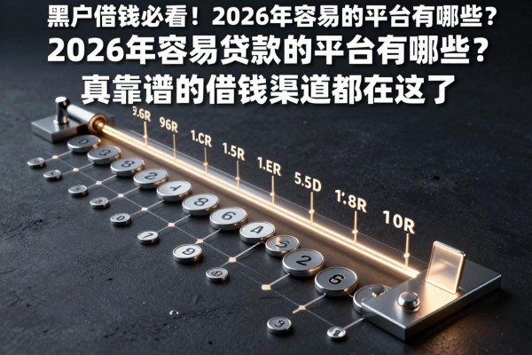黑户借钱必看！2026年容易贷款的平台有哪些？真靠谱的借钱渠道都在这了