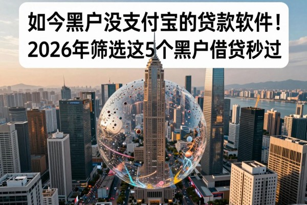 如今黑户没支付宝的贷款软件!2026年筛选这5个黑户借钱秒过对征信要求不高软件