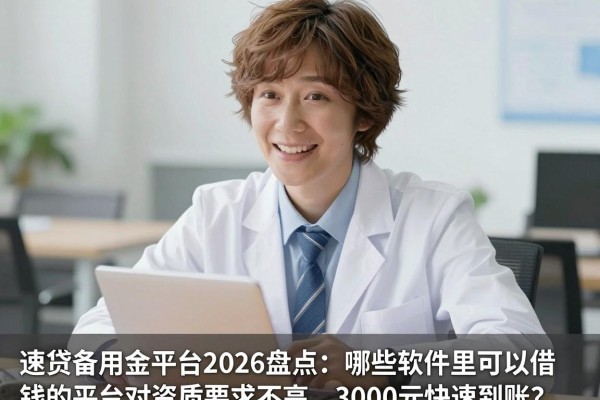 速贷备用金平台2026盘点:哪些软件里可以借钱的平台对资质要求不高,3000元快速到账?