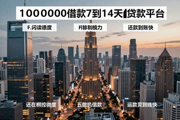这5个10000借款7到14天贷款平台,还款灵活到账快