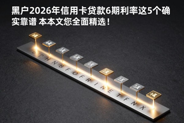 黑户2026年信用卡贷款36期利率这5个确实靠谱,本文为您全面精选!