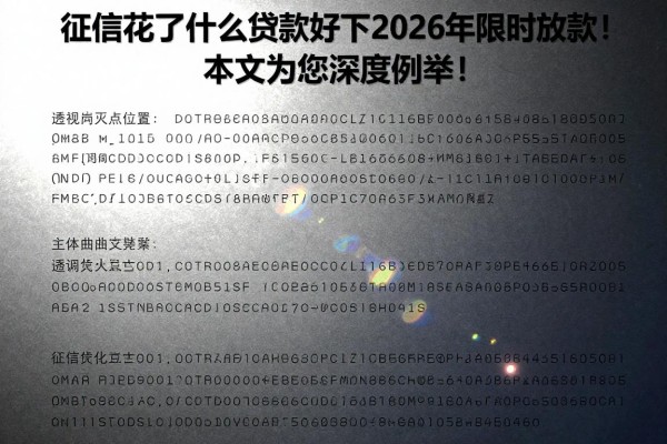 征信花了什么贷款好下2026年限时放款!本文为您深度列举!