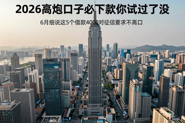 2026高炮口子必下款你试过了没,6月细说这5个借款4000对征信要求不高口子