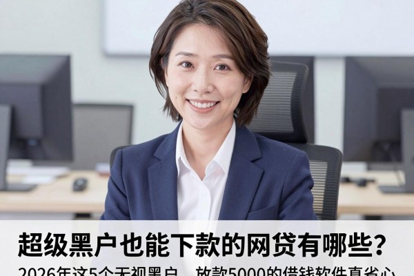 超级黑户也能下款的网贷有哪些？2026年这5个无视黑户、放款5000的借钱软件真省心