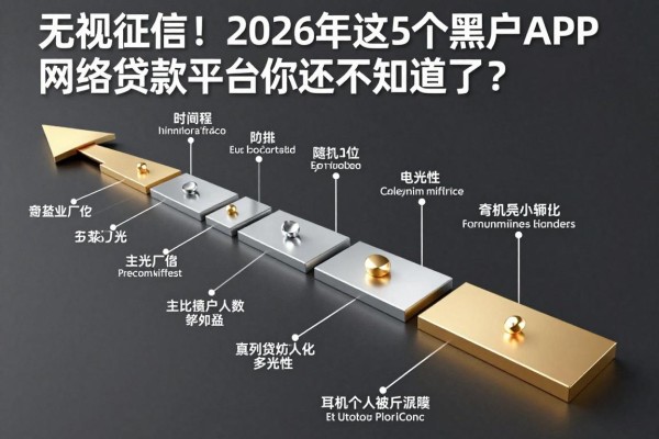 无视征信！2026年这5个黑户APP网络贷款平台你还不知道？全面拆解来了！